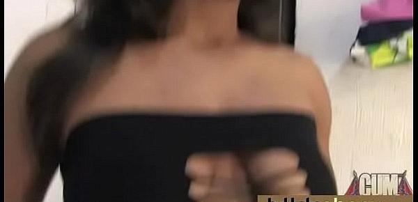  Ebony girl gang banged and covered in cum 3